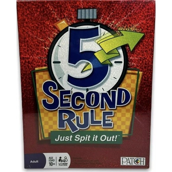 5 Second Rule Just Spit It Out Card Game. New Open Box - Picture 1 of 2